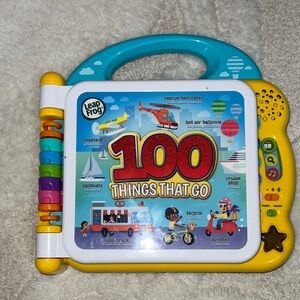 100 Things That Go Interactive Book - Blue and Yellow